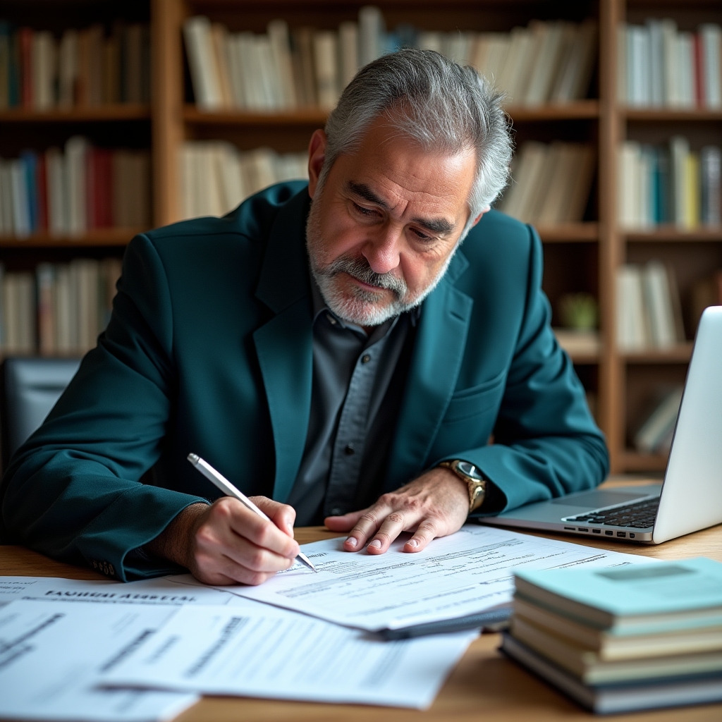Plan trimestral de lectura diseñado sobre escritorio con calendario y libros